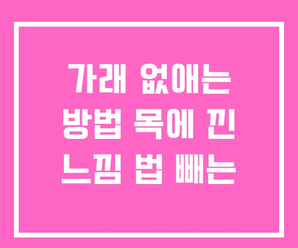 가래 없애는 방법 목에 낀 느낌 법 빼는 가래 없애는 방법 목에 낀 느낌 법 빼는
