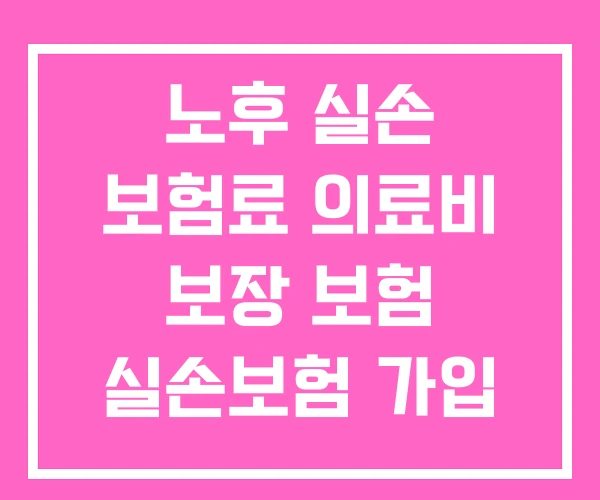 노후 실손 보험료 의료비 보장 보험 실손보험 가입 조건 노후 실손 보험료 의료비 보장 보험 실손보험 가입 조건