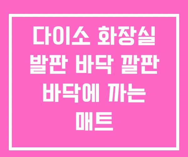 다이소 화장실 발판 바닥 깔판 바닥에 까는 매트 다이소 화장실 발판 바닥 깔판 바닥에 까는 매트