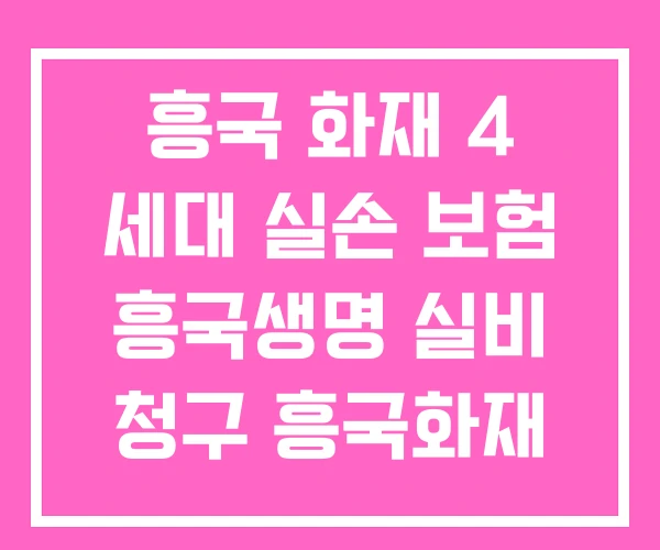 흥국 화재 4 세대 실손 보험 흥국생명 실비 청구 흥국화재 4세대 실손보험 흥국 화재 4 세대 실손 보험 흥국생명 실비 청구 흥국화재 4세대 실손보험