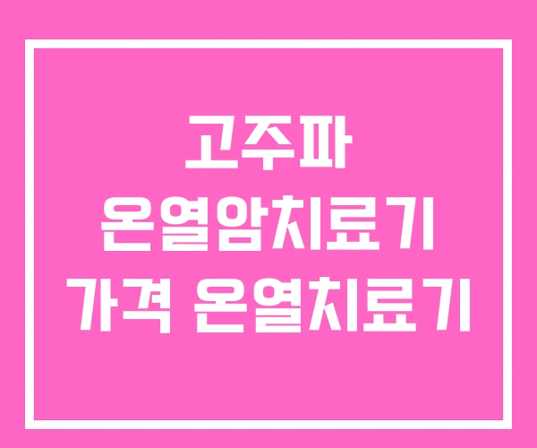 고주파 온열암치료기 가격 온열치료기 고주파 온열암치료기 가격 온열치료기