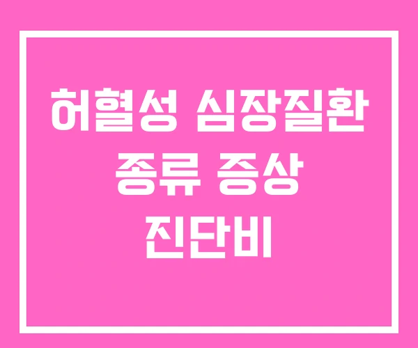 허혈성 심장질환 종류 증상 진단비 허혈성 심장질환 종류 증상 진단비