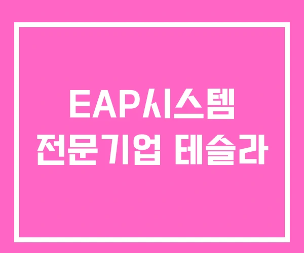 EAP시스템 전문기업 테슬라 EAP시스템 전문기업 테슬라