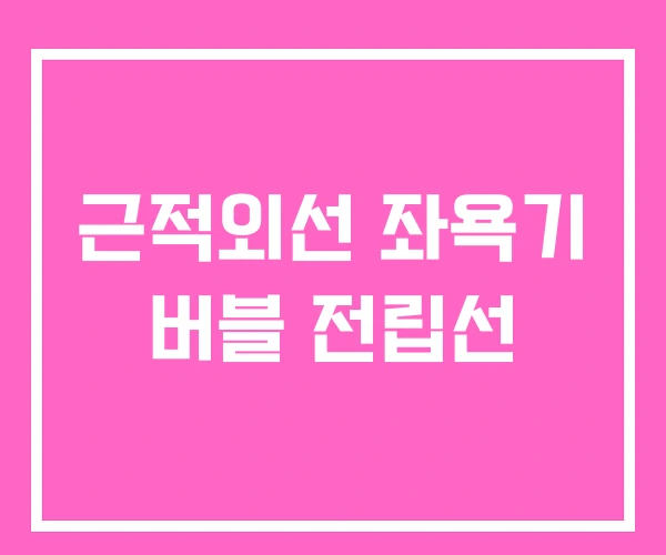 근적외선 좌욕기 버블 전립선 근적외선 좌욕기 버블 전립선