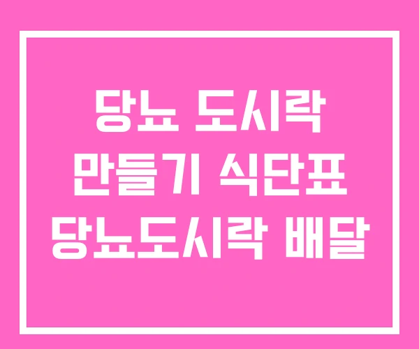당뇨 도시락 만들기 식단표 당뇨도시락 배달 당뇨 도시락 만들기 식단표 당뇨도시락 배달
