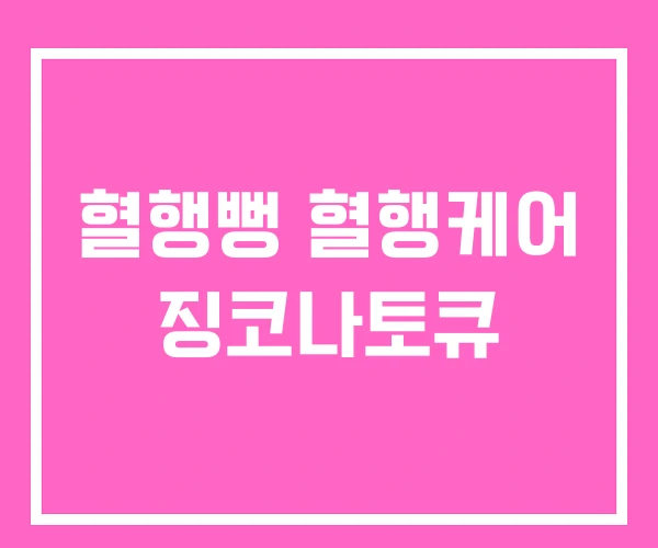 혈행뻥 혈행케어 징코나토큐