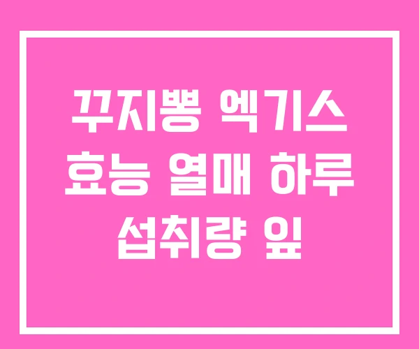 꾸지뽕 엑기스 효능 열매 하루 섭취량 잎 꾸지뽕 엑기스 효능 열매 하루 섭취량 잎