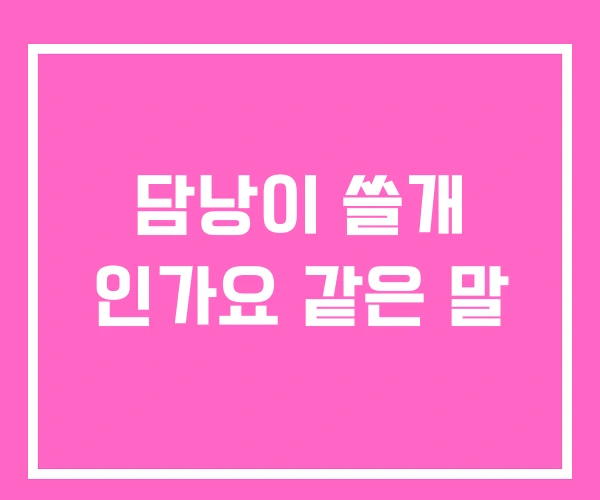 담낭이 쓸개 인가요 같은 말 담낭이 쓸개 인가요 같은 말