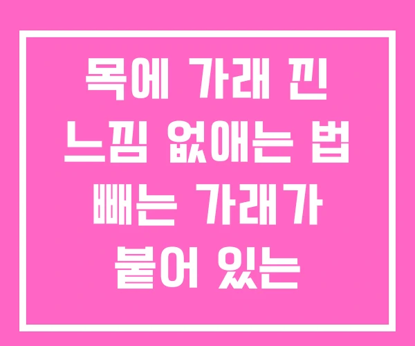 목에 가래 낀 느낌 없애는 법 빼는 가래가 붙어 있는 목에 가래 낀 느낌 없애는 법 빼는 가래가 붙어 있는