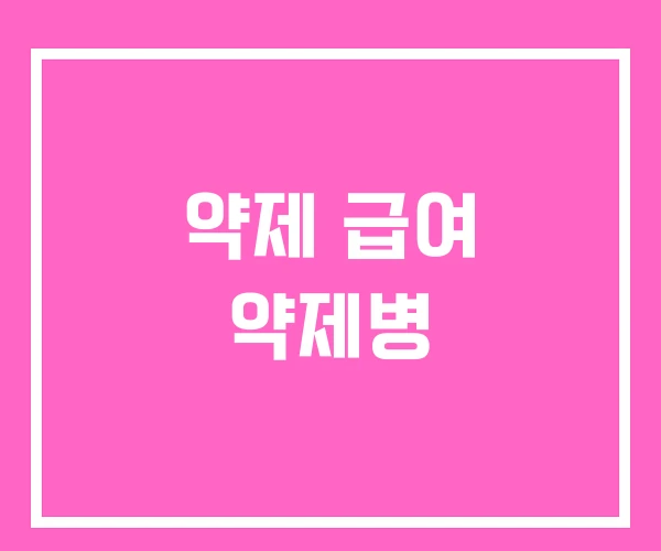 약제 급여 약제병 약제 급여 약제병