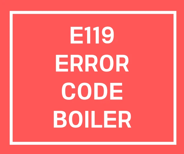 E119 ERROR CODE BOILER 질병코드 E119 ERROR CODE BOILER 질병코드
