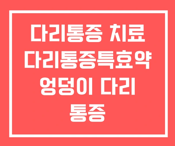 다리통증 치료 다리통증특효약 엉덩이 다리 통증 다리통증 치료 다리통증특효약 엉덩이 다리 통증