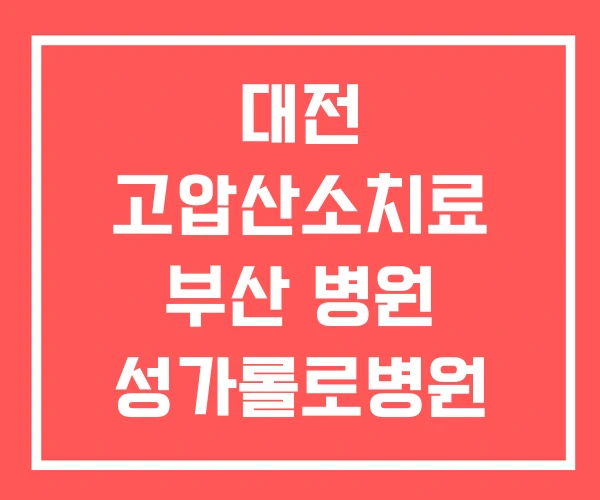 대전 고압산소치료 부산 병원 성가롤로병원 고압산소치료센터 대전 고압산소치료 부산 병원 성가롤로병원 고압산소치료센터