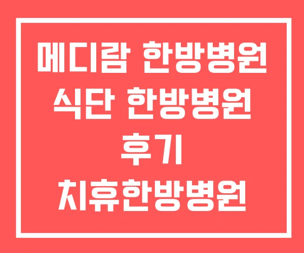 메디람 한방병원 식단 한방병원 후기 치휴한방병원 메디람 한방병원 식단 한방병원 후기 치휴한방병원