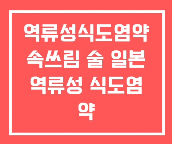 역류성식도염약 속쓰림 술 일본 역류성 식도염 약 역류성식도염약 속쓰림 술 일본 역류성 식도염 약