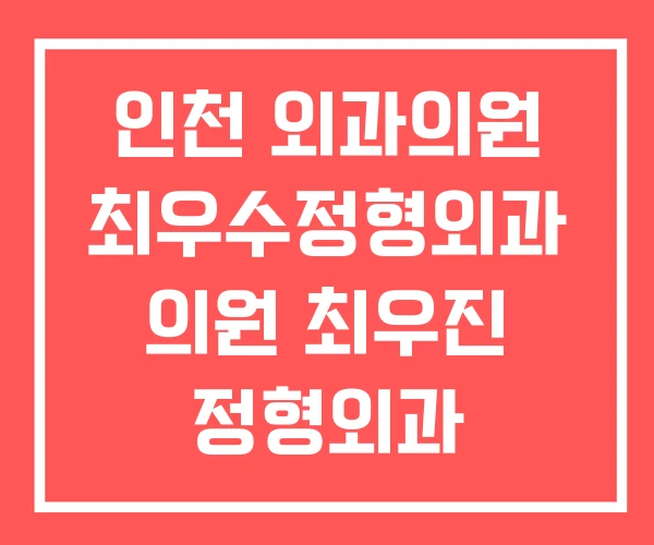 인천 외과의원 최우수정형외과 의원 최우진 정형외과 인천 외과의원 최우수정형외과 의원 최우진 정형외과