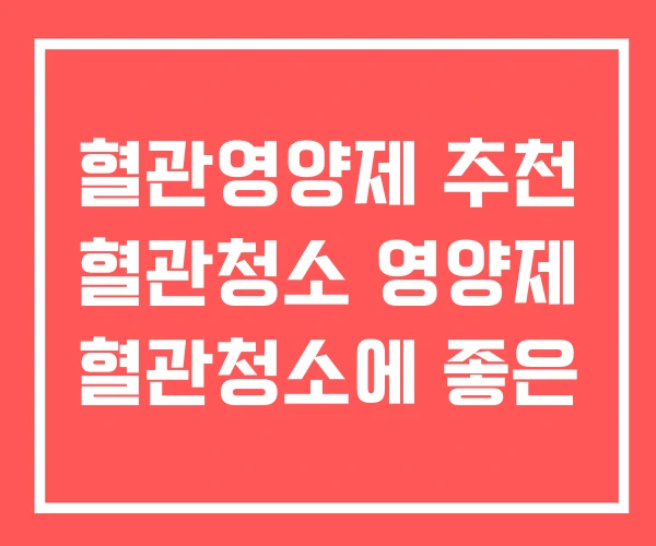 혈관영양제 추천 혈관청소 영양제 혈관청소에 좋은 혈관영양제 추천 혈관청소 영양제 혈관청소에 좋은