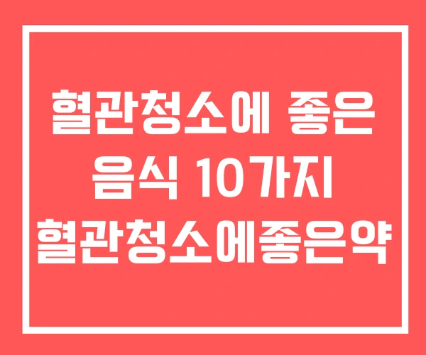 혈관청소에 좋은 음식 10가지 혈관청소에좋은약 혈관청소에 좋은 음식 10가지 혈관청소에좋은약