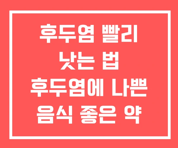 후두염 빨리 낫는 법 후두염에 나쁜 음식 좋은 약 후두염 빨리 낫는 법 후두염에 나쁜 음식 좋은 약